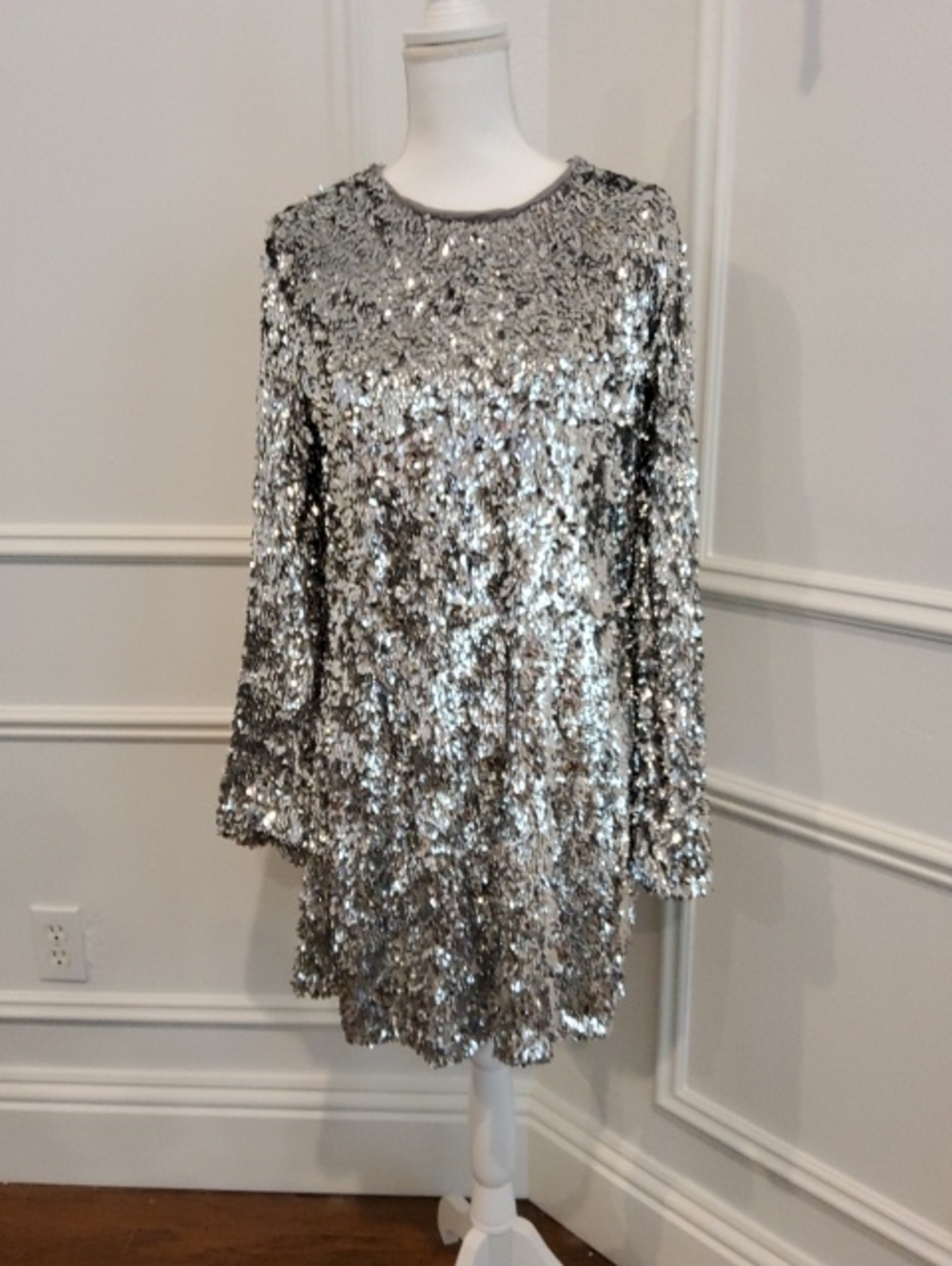 GB Silver Sequin Party Dress - NWT
